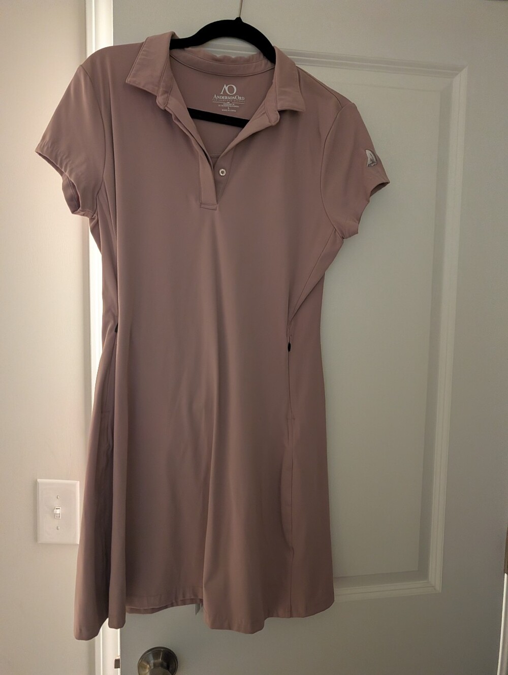 Anderson Dye Mauve Polo Dress Grace Dress - Elderberry